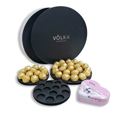 وسادة وسادة من ورق الشوكولاتة